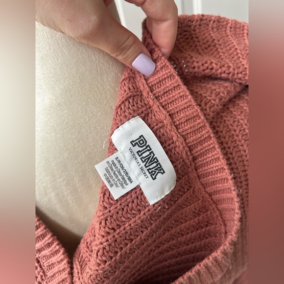Pink Victorias Secret Oversized Chunky Sweater - Picture 5 of 6